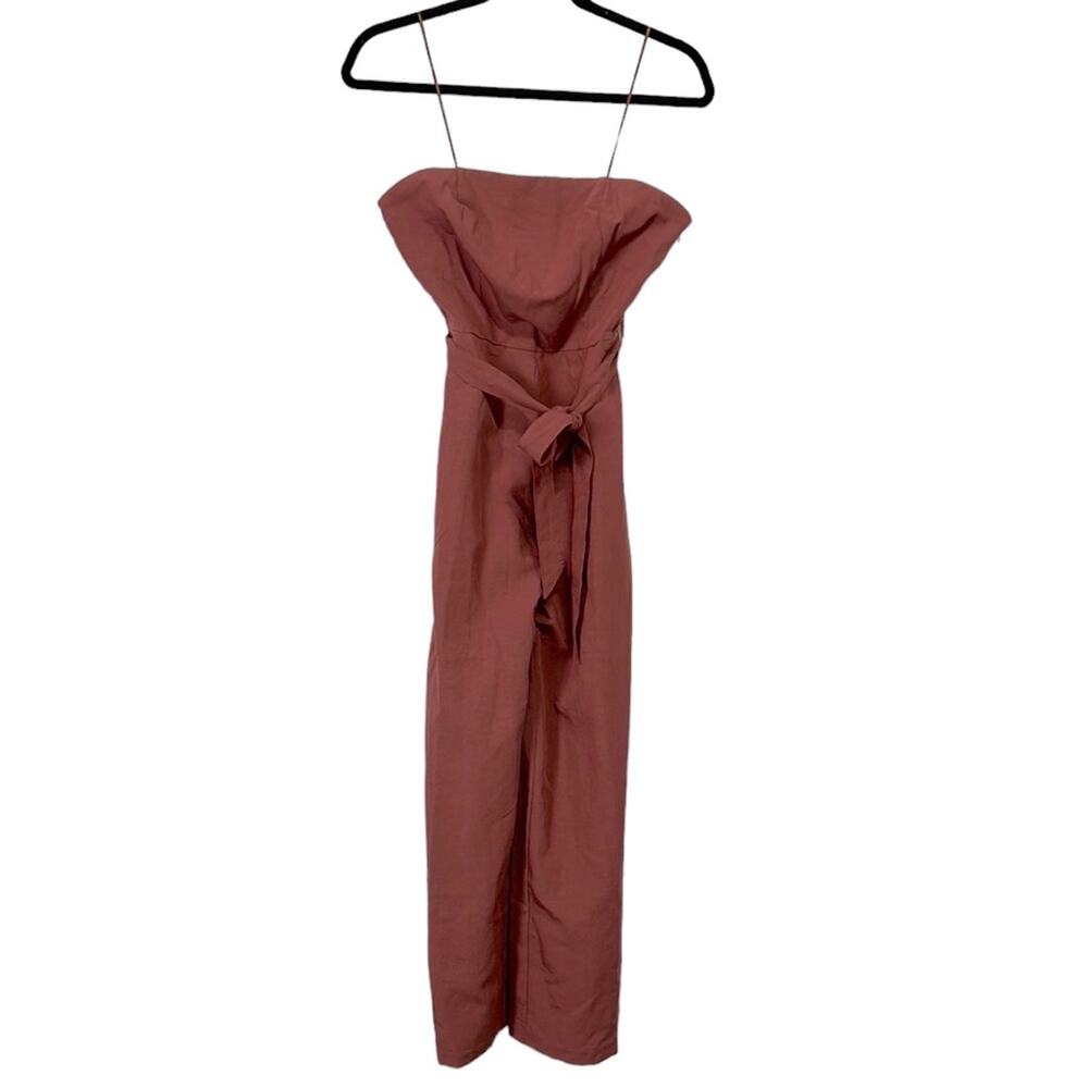Willow Ryan Strapless Wide Leg Jumpsuit In Clay Women’s size small - Picture 3 of 11